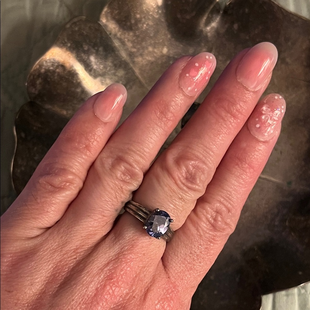 Sterling + Lavender Amethyst Engagement Ring